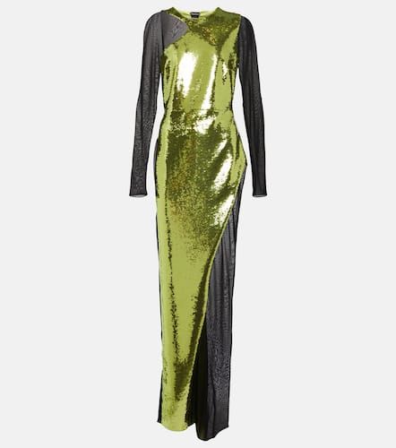 Robe longue en tulle à sequins - Tom Ford - Modalova