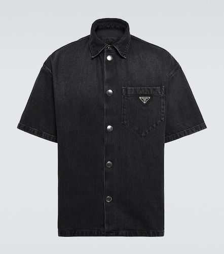 Prada Logo denim shirt - Prada - Modalova