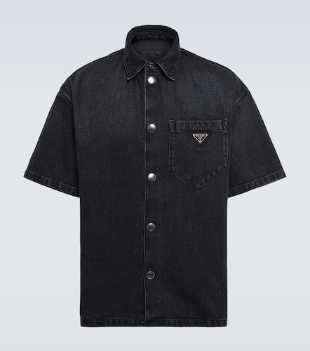 Prada Logo denim shirt - Prada - Modalova