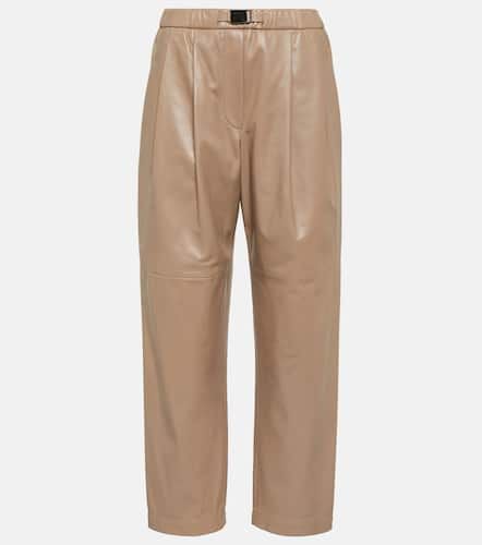 Mid-Rise-Hose aus Leder - Brunello Cucinelli - Modalova