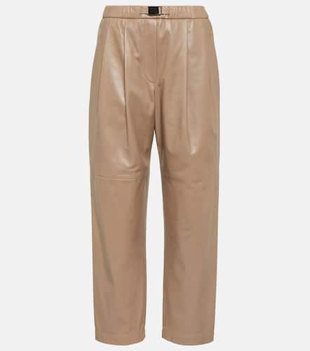Mid-rise leather pants - Brunello Cucinelli - Modalova