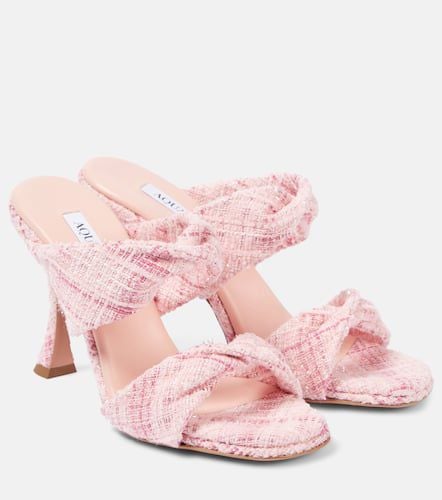 Aquazzura Twist 95 tweed mules - Aquazzura - Modalova