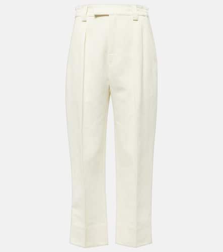 Linen and cotton straight pants - Loro Piana - Modalova