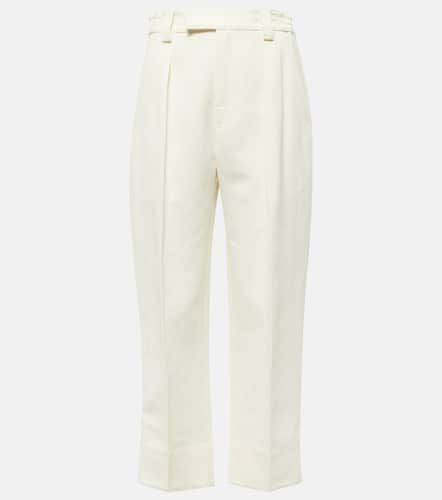 Linen and cotton straight pants - Loro Piana - Modalova