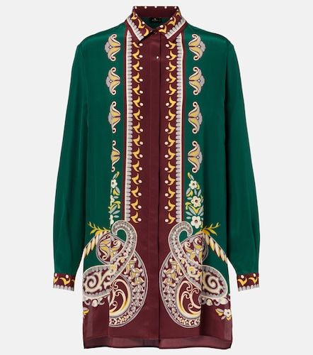 Etro Printed oversized silk shirt - Etro - Modalova