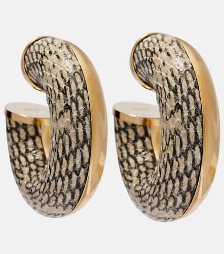 The Mojave snake-effect hoop earrings - Jacquemus - Modalova