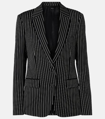 Pinstripe wool and cotton blazer - Tom Ford - Modalova