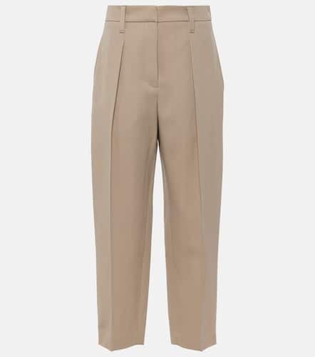 Wool-blend straight pants - Brunello Cucinelli - Modalova