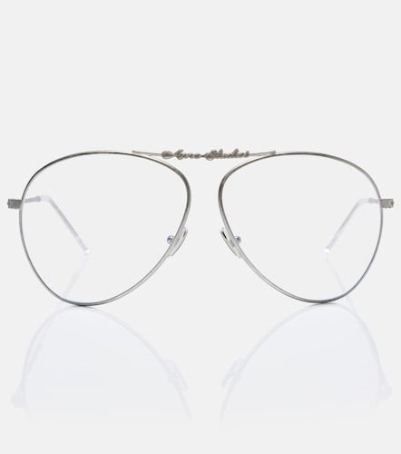 Occhiali aviator con logo - Acne Studios - Modalova