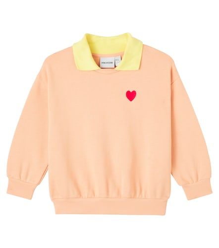 Heart embroidered cotton sweatshirt - Mini Rodini - Modalova