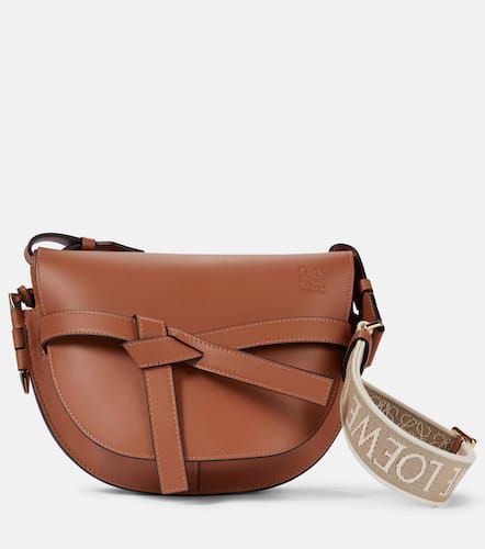 Gate Small leather and jacquard shoulder bag - Loewe - Modalova