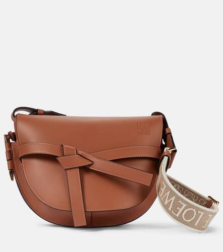 Gate Small leather and jacquard shoulder bag - Loewe - Modalova