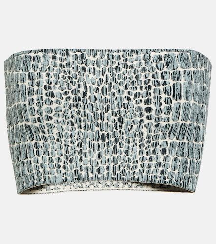 Alaïa Top bandeau efecto cocodrilo - Alaia - Modalova