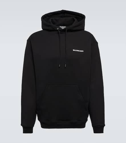 Printed oversized cotton hoodie - Balenciaga - Modalova