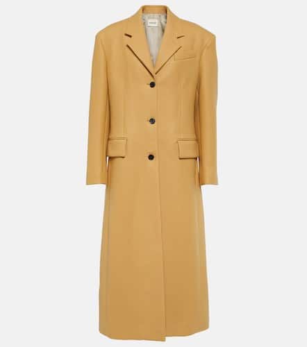 Single-breasted wool-blend coat - Khaite - Modalova