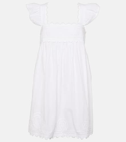 Vestido corto de popelín de algodón - Juliet Dunn - Modalova
