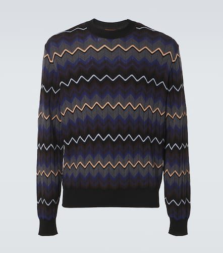 Pullover in cotone e lana a zig-zag - Missoni - Modalova