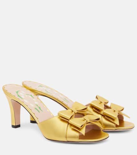 Mules Bowow in pelle metallizzata - Valentino Garavani - Modalova