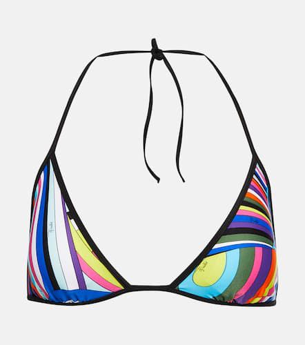 Top bikini a triangolo con stampa - Pucci - Modalova