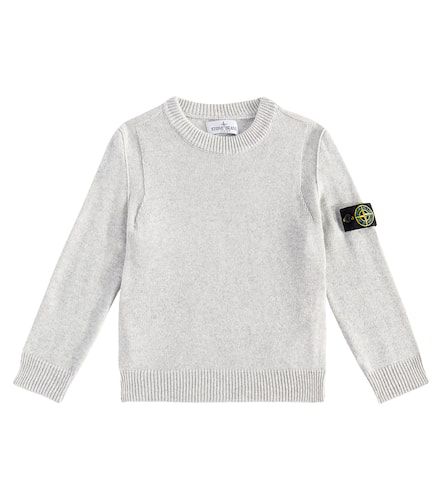 Compass ribbed-knit sweater - Stone Island Junior - Modalova