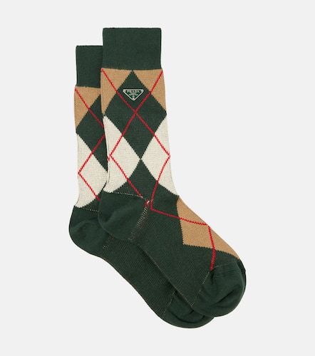 Prada Argyle cotton-blend socks - Prada - Modalova