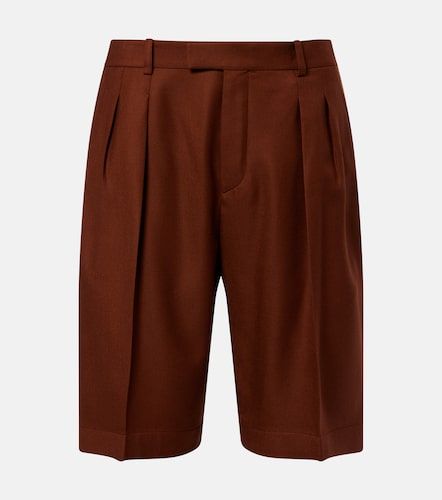 Bermudas de cachemir plisadas - Saint Laurent - Modalova