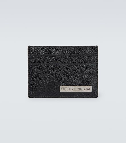 Plate leather card holder - Balenciaga - Modalova