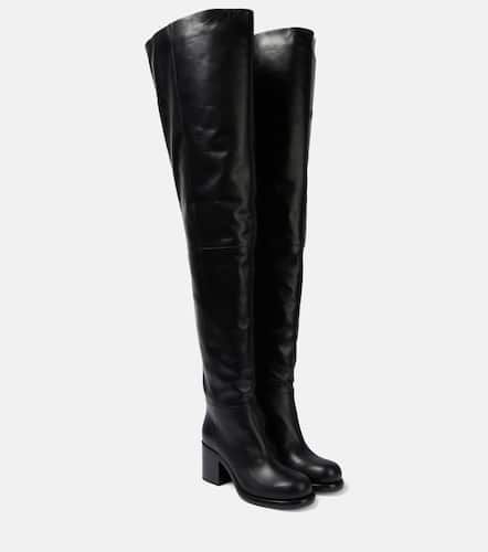 AlaÃ¯a Leather over-the-knee boots - Alaia - Modalova