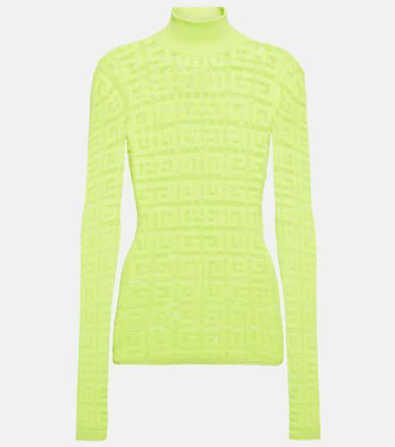 G jacquard mesh turtleneck top - Givenchy - Modalova