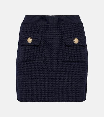 Miu Miu Ribbed-knit wool miniskirt - Miu Miu - Modalova