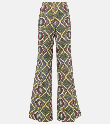 Printed high-rise wide-leg jeans - Etro - Modalova