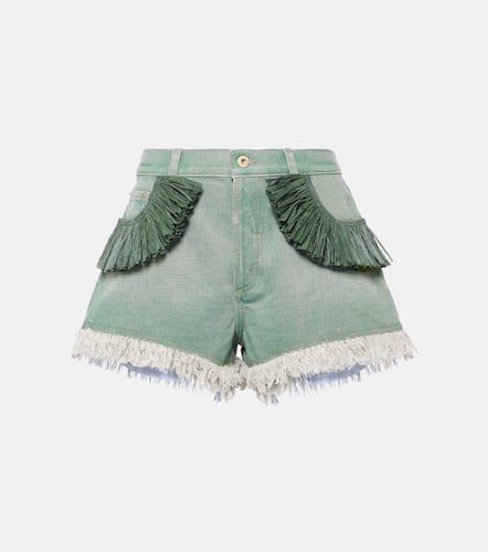 Paula's Ibiza fringed denim shorts - Loewe - Modalova