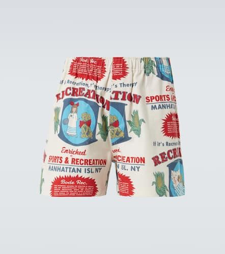 Shorts con estampado de algodón - Bode - Modalova