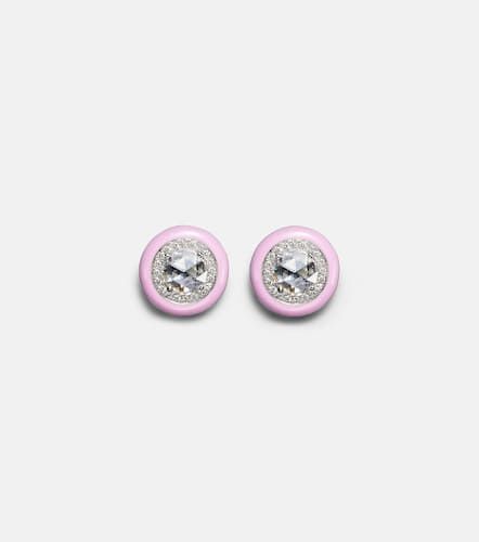 Pendientes de oro blanco de 18 ct con diamantes - Kamyen - Modalova