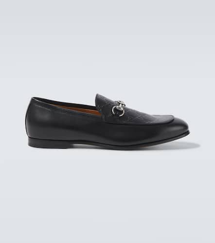 Horsebit GG debossed leather loafers - Gucci - Modalova