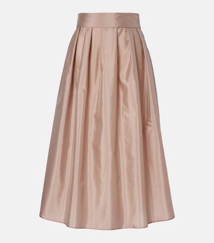 Falda midi Effetto de tafetán plisada - 'S Max Mara - Modalova