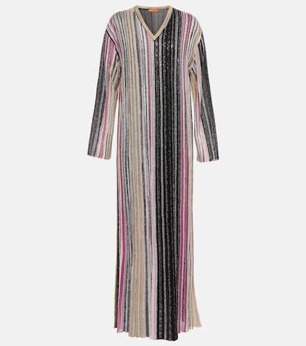 Robe longue rayée à sequins - Missoni - Modalova