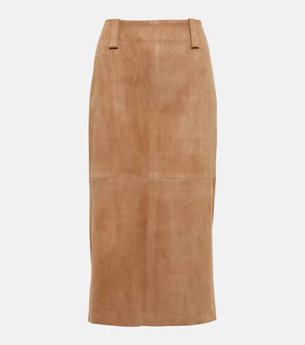 Brunello Cucinelli Suede midi skirt - Brunello Cucinelli - Modalova