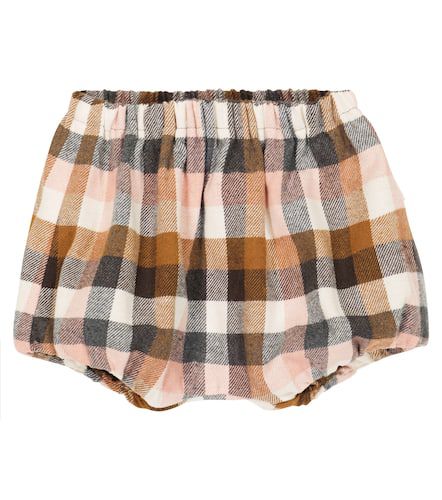 Baby - Shorts in misto cotone a quadri - Il Gufo - Modalova