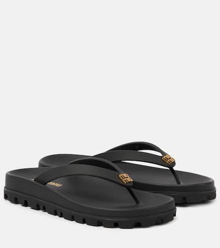 Miu Miu Logo thong sandals - Miu Miu - Modalova