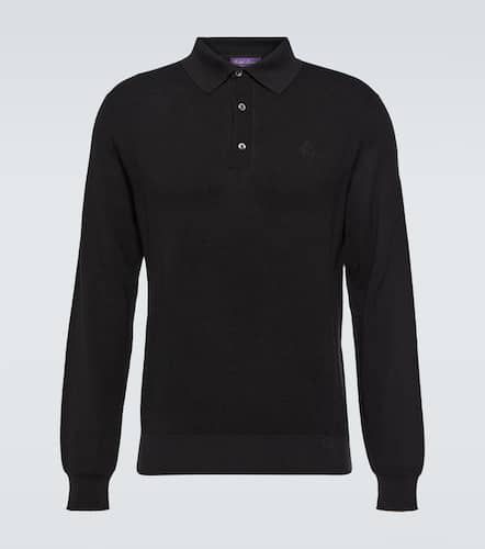 Silk and cotton polo shirt - Ralph Lauren Purple Label - Modalova