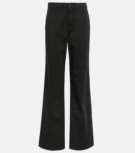 High-rise cotton satin pants - Lemaire - Modalova