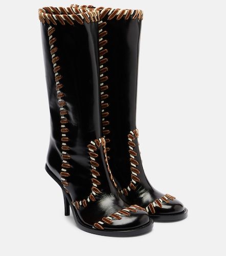Botas 90 de piel adornadas - Dries Van Noten - Modalova