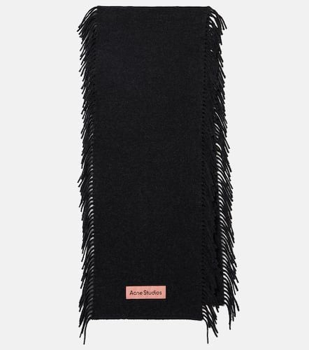 Acne Studios Fringed wool scarf - Acne Studios - Modalova