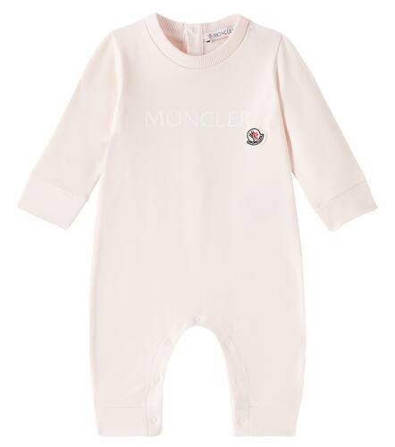 Baby - Tutina Tutina in misto cotone con logo - Moncler Enfant - Modalova