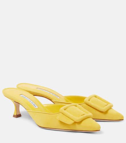 Maysale 50 leather mules - Manolo Blahnik - Modalova