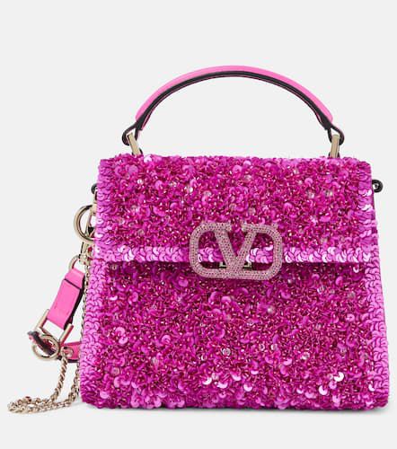 Borsa a mano VSling Mini in pelle con paillettes - Valentino Garavani - Modalova