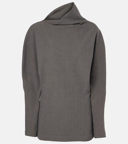 Draped wool-blend top - Bottega Veneta - Modalova