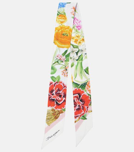 Foulard in twill di seta - Dolce&Gabbana - Modalova