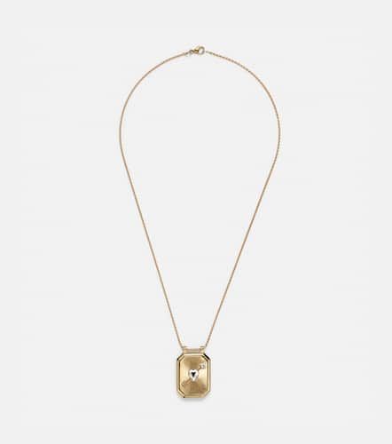 Cour Perce 18kt yellow and white necklace with diamond - Marie Lichtenberg - Modalova
